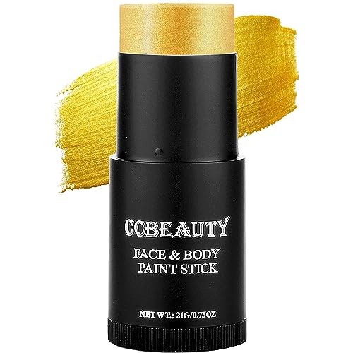 Body Paint Stick | Metallic Gold, Cream Blendable, Sweatproof, Waterproof