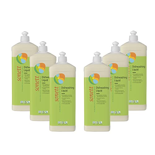 Dishwashing Liquid | Organic, 34 Fl. Oz, Biodegradable, Pack of 6