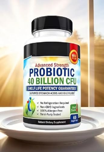 Probiotic Supplement | 40 Billion CFU, Digestive Enzymes, For Men and Women