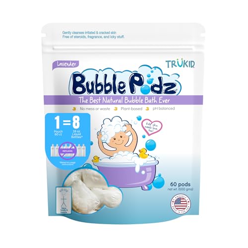 Bubble Bath Pods | Gentle Formula, 60 Count, Lavender Scent