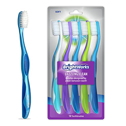 Toothbrush | 10 Pack, Soft Bristles for Sensitive Teeth