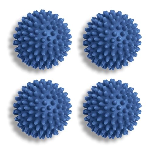 Dryer Balls | Eco-Friendly Fabric Softener Alternative, Set of 4, Blue