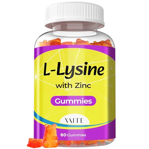 L-Lysine Gummies | 1000mg with Zinc, Vegan, 60 Count