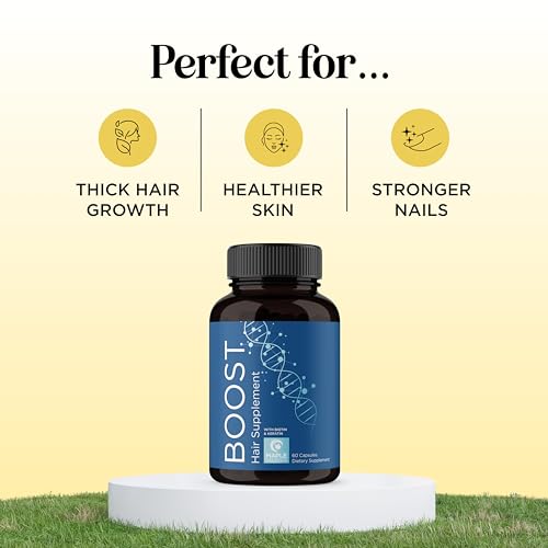 Hair Growth Supplement | 10000mcg Biotin, Collagen, DHT Blocker, 1 Month Supply