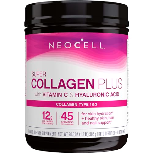 Collagen Powder | Includes Vitamin C & Hyaluronic Acid, 20.6 Oz