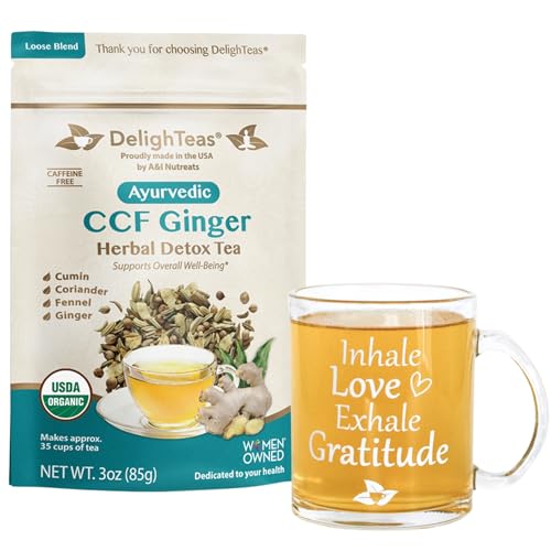 Ginger Tea | Ayurvedic Blend of Cumin, Coriander, Fennel, Ginger, Caffeine Free