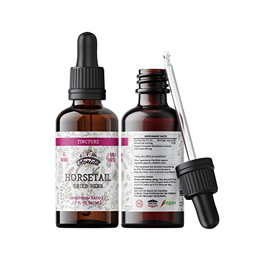 Horsetail Tincture | Organic Extract, Non-GMO, 2 oz, Cold-Pressed Glycerin