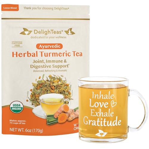 Organic Turmeric Ginger Tea | Ayurvedic Loose Leaf Immune & Digestive Support