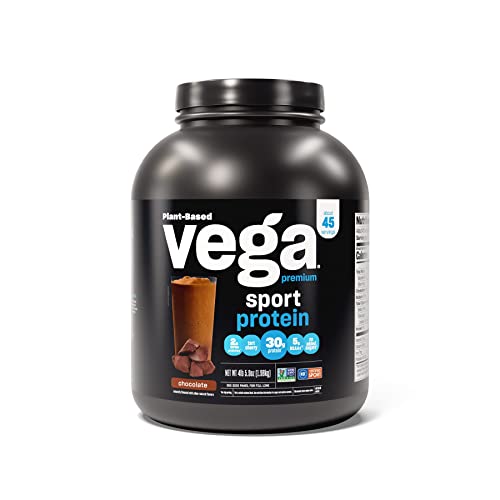 Vegan Protein Powder | Chocolate Flavor, 30g Protein per Serving, 45 Servings, 4.5 lbs