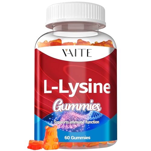 L-Lysine Gummies | 1000mg, Supports Skin & Immune Health, Vegan, Gluten Free