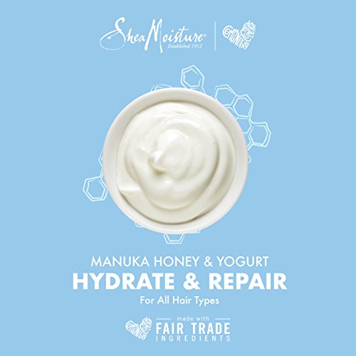 SheaMoisture Hydrate & Repair conditioner For Damaged Hair Manuka Honey & Yogurt Shea Butter Shampoo and Conditioner 13 Fl.oz