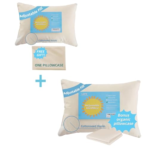 Kids Pillow | Organic Cotton, 16x22 & 13x18 with Pillowcases