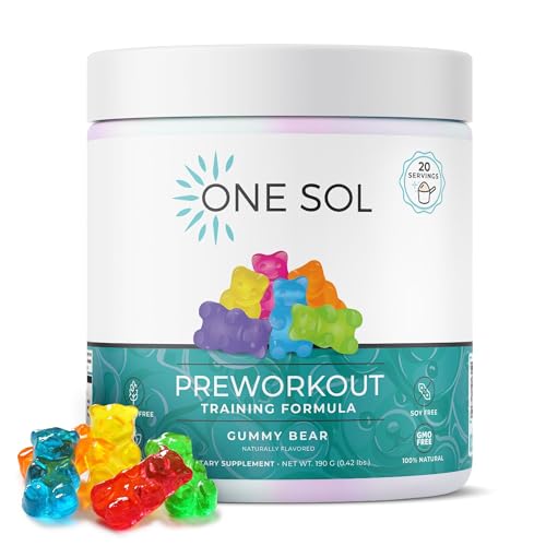 Pre-Workout Supplement | Enhanced Pump & Focus, Gummy Bear Flavor, 100% Vegan