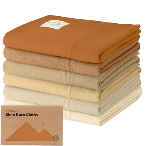 Baby Burp Cloths | 6-Pack, Super Absorbent, Soft Cotton