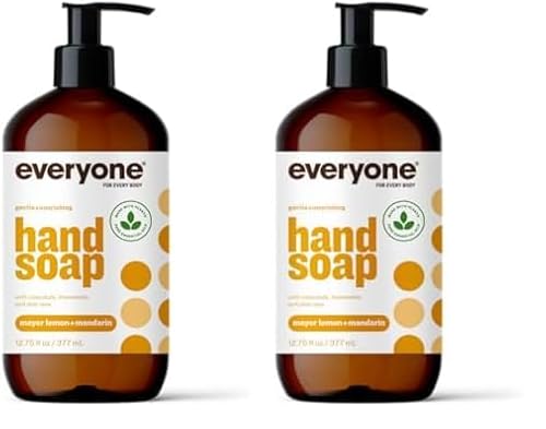 Everyone for Every Body Hand Soap: Meyer Lemon and Mandarin, 12.75 Ounce - Packaging May Vary (Pack of 2)