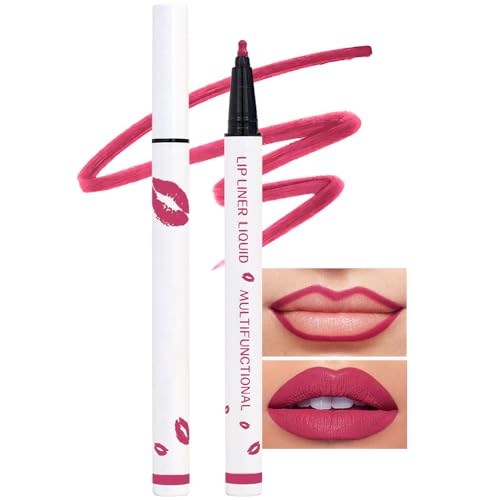 Lip Stain Marker | 2-in-1 Liquid Lipstick & Liner, Long Lasting, Waterproof