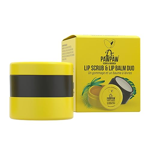 Lip Scrub & Balm Duo | Papaya, Aloe Vera, Olive Oil - 50 ml