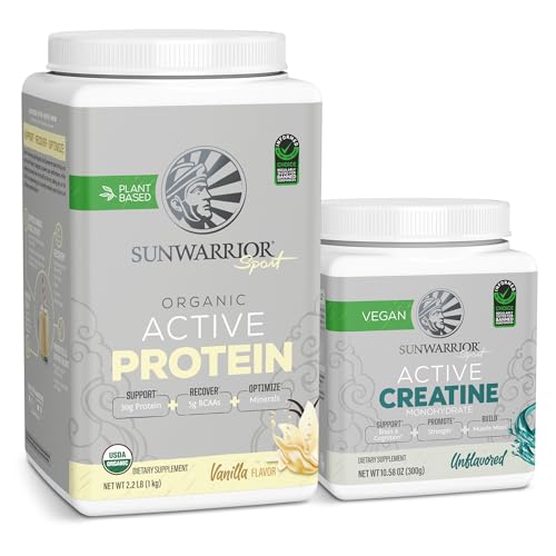 Plant-Based Protein Powder | Vanilla Flavor, 20 Servings  
Creatine Monohydrate Powder | 60 Servings