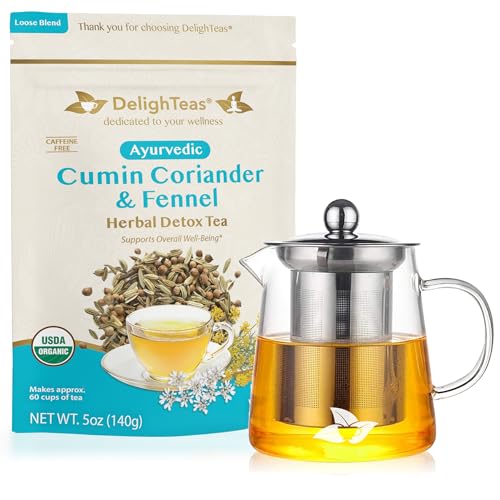 Organic CCF Tea | Ayurvedic Cumin, Coriander, Fennel, Loose Leaf for Digestion