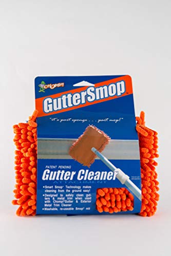 Gutter Cleaning Tool | Microfiber Smop for All Gutter Types, Removes Dirt & Streaks