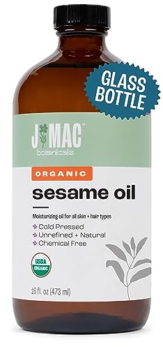 Sesame Oil | Organic, Glass Bottle