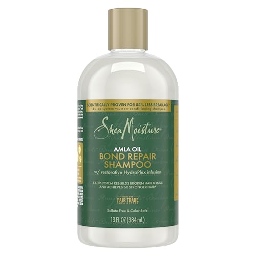 Shea Moisture Bond Repair Shampoo Amla Oil to Strengthen Hair with Restorative HydroPlex Infusion 13 FO