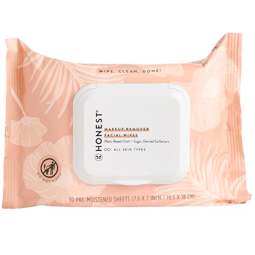 Makeup Remover Wipes | EWG Verified, Plant-Based, Hypoallergenic, 30 Count