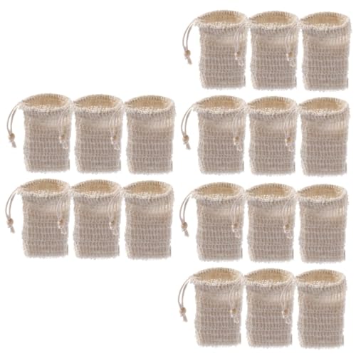 Soap Pouch | Natural Sisal, 18 Pcs, Exfoliating, Portable