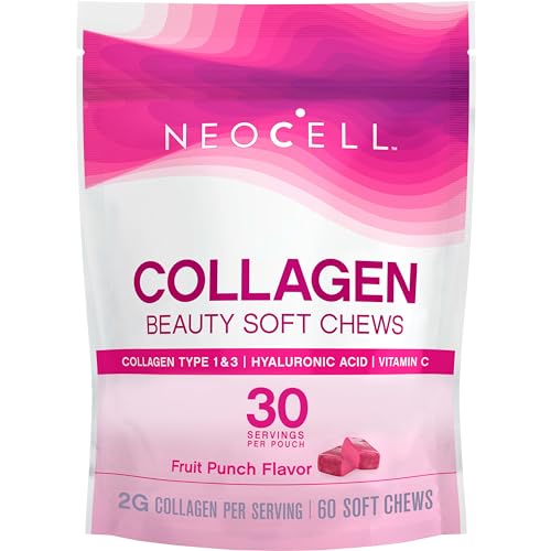 Collagen Soft Chews | With Vitamin C, Hyaluronic Acid, 60 Count