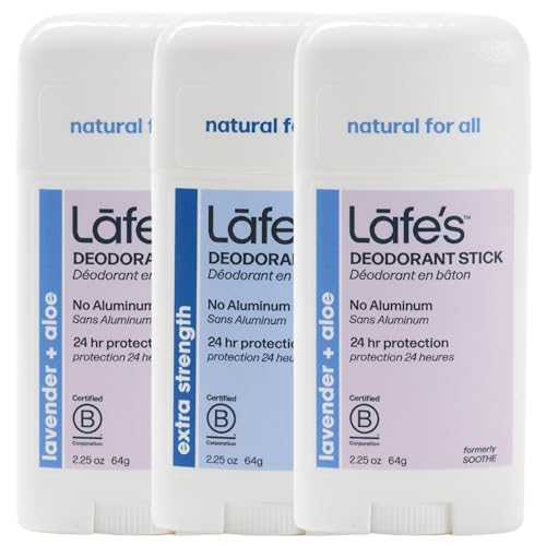 Deodorant | Aluminum Free, 2.25 oz, Lavender & Aloe, 3-Pack