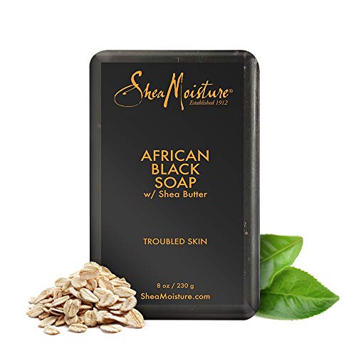 Shea Moisture African Black Soap With Shea Butter 8 oz (Pack of 6)