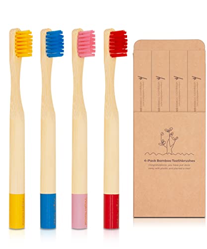 Kids Toothbrush | Soft Bristles, BPA Free, 4 Pack