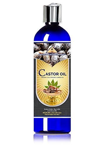 Castor Oil | Cold Pressed, Unrefined, 16 oz for Hair Growth & Skin Moisturizing