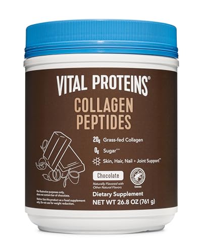 Collagen Powder Supplement | Chocolate Flavor, 26.8 oz, Dairy & Gluten Free