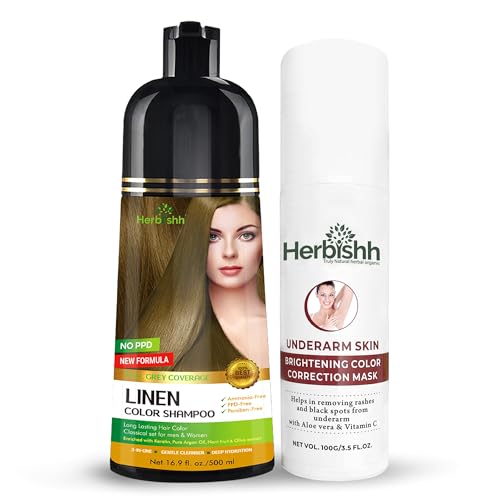 Hair Color Shampoo | 500 ml, Underarm Cream, Dark Spot Corrector 100 gm