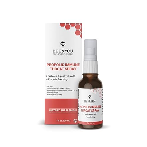 Throat Spray | Propolis & Probiotic, Immune Support, 1 fl oz