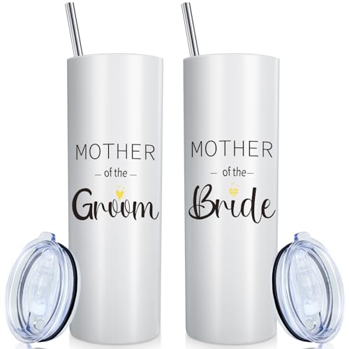 Insulated Tumbler | 2 Pieces, Wedding Gift, Stainless Steel, Lid & Straw Included