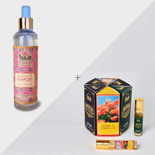 Air Freshener Room Spray | 250ml, 6 Arabic Fragrance Oils, Linen Mist, Car Spray