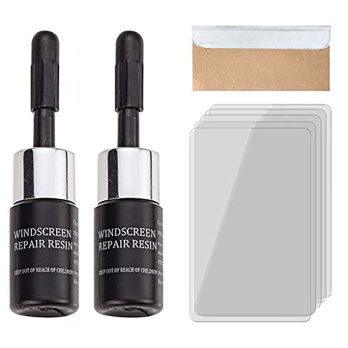 Automotive Glass Repair Kit | 2 pcs, Nano Fluid for Windshield Cracks