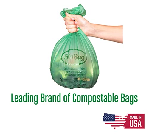 Compostable Bags | 2.6 Gallon, 100 Count, Kitchen Compost Bin Compatible