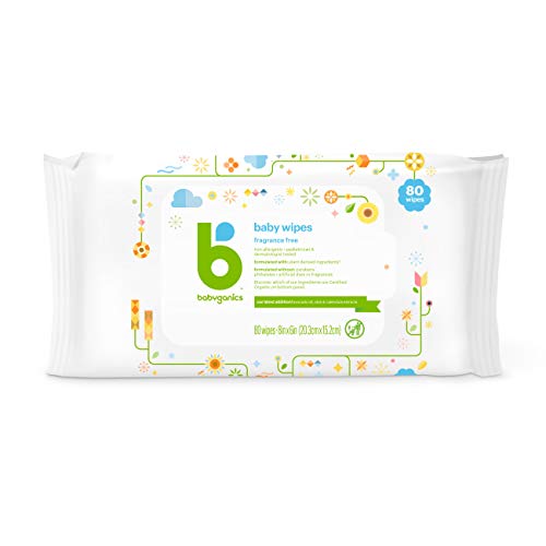 Baby Wipes | Fragrance Free, 80 Count