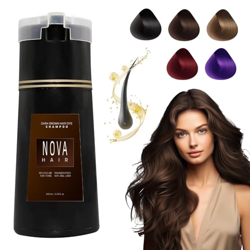 Hair Dye Shampoo | Demi-Permanent, 200ml, Gray Coverage, Natural Ingredients