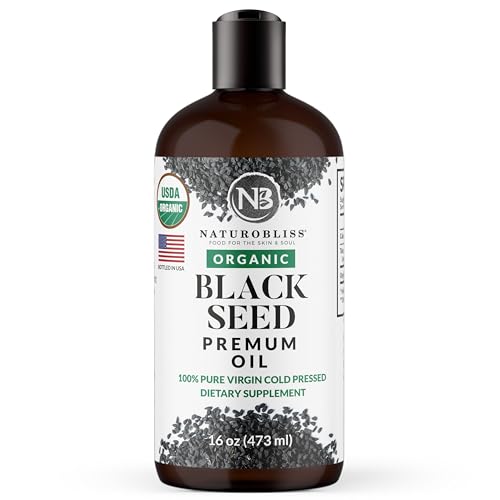 Black Seed Oil | Organic, Cold Pressed, 16 oz, Immune Support, Antioxidant