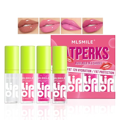 Lip Oil Set | 4 Colors, Hydrating, Non-Sticky, Long Lasting