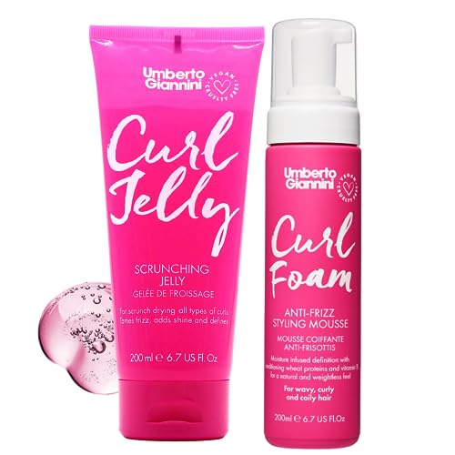 Curl Styling Gel & Mousse Duo | Vegan, Cruelty-Free, Defrizzing for Curly or Wavy Hair