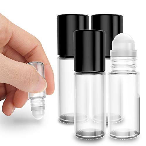 Roller Bottle | 30 ml Size, Pack of 4, Durable Glass Material