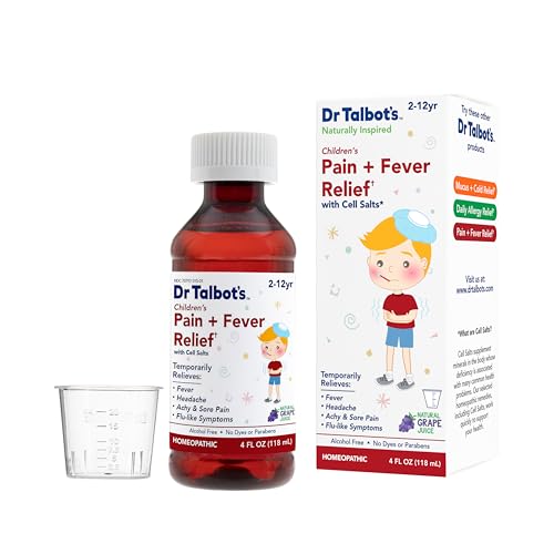 Children's Pain Relief Medicine | Naturally Inspired Ingredients, Grape Flavor - 4 fl oz