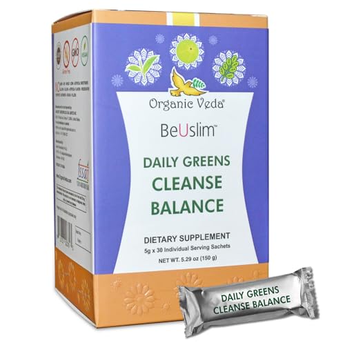 Super Greens Dietary Supplement | 30 Sachets, Promotes Digestion, with Ashwagandha & Spirulina