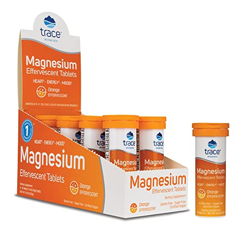 Magnesium Effervescent Tablets | 8 Tubes, Vegan, Non-GMO, Gluten-Free, Sugar-Free