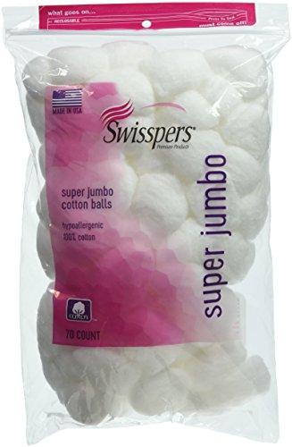 Cotton Balls | Super Jumbo, 70 Count, Pack of 2